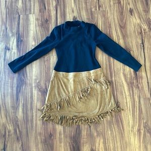 Cute Cowgirl brown and black style dress